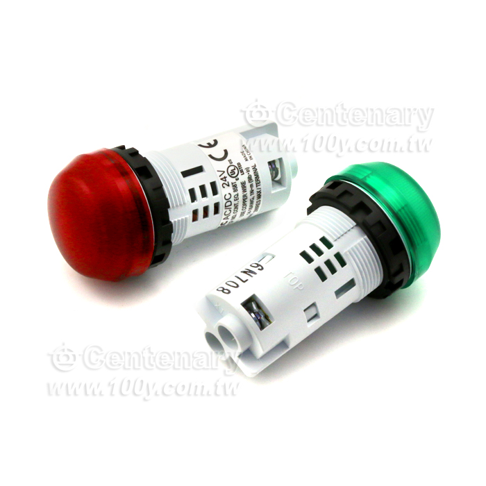 和泉φ22平頭形按鈕開關24V 綠色 - 150331 產品圖片