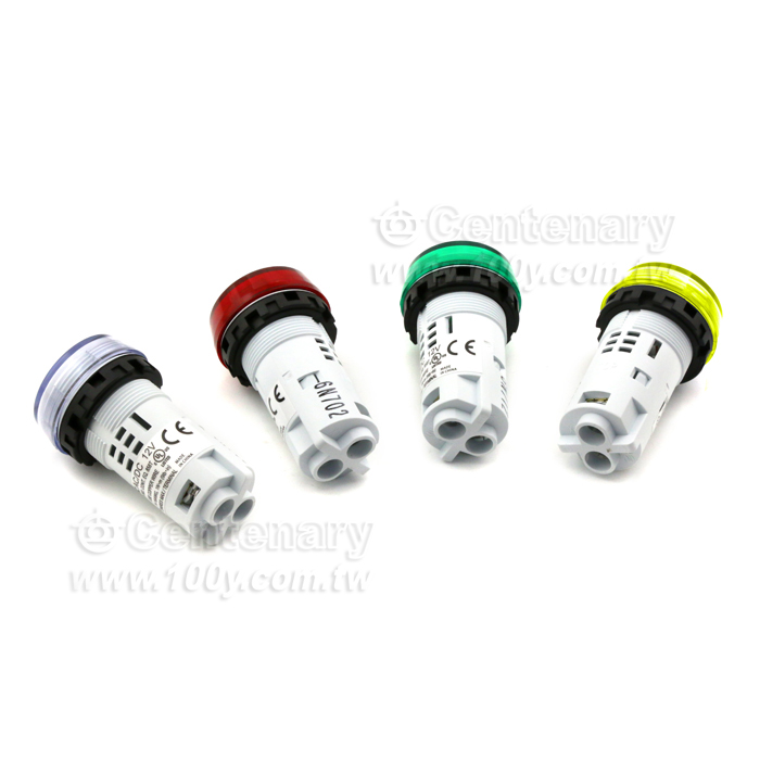 φ22 平頭形指示燈 LED燈泡 綠色 12VAC/DC - 141727 產品圖片