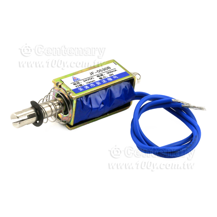 直流電磁鐵12V  13*15*30mm,行程:10mm,吸力:5N  貫穿式 - 142925 產品圖片