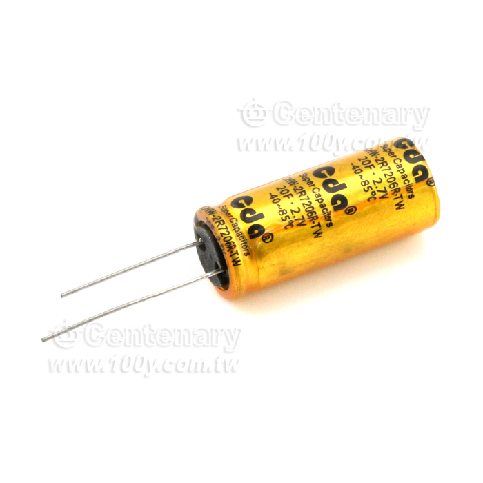 超級法拉電容 20F/2.7V 12.5*30mm - 142702 產品圖片