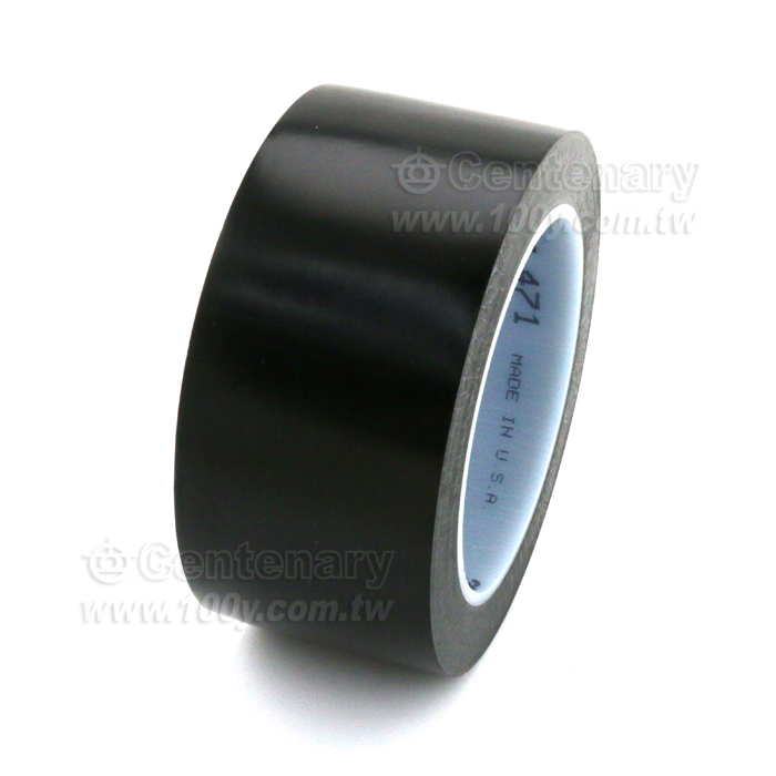 3M單面警示標示劃線膠帶 黑色  30mm*33M - 92211 產品圖片