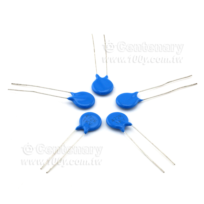 高壓陶瓷電容  0.0047uF(4700pF)(4.7nF) 1KV±10% - 6392 產品圖片