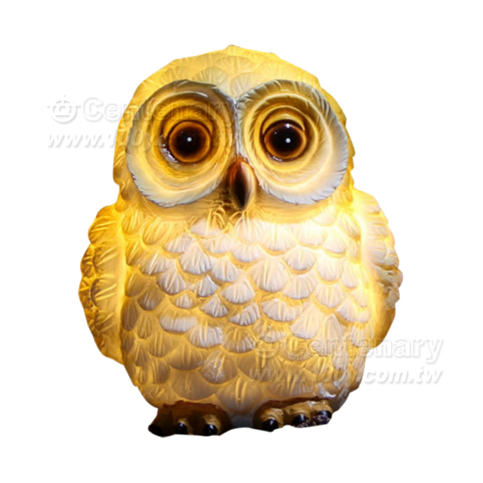 太陽能動物LED樹脂草坪燈 小貓頭鷹 - 143243 產品圖片