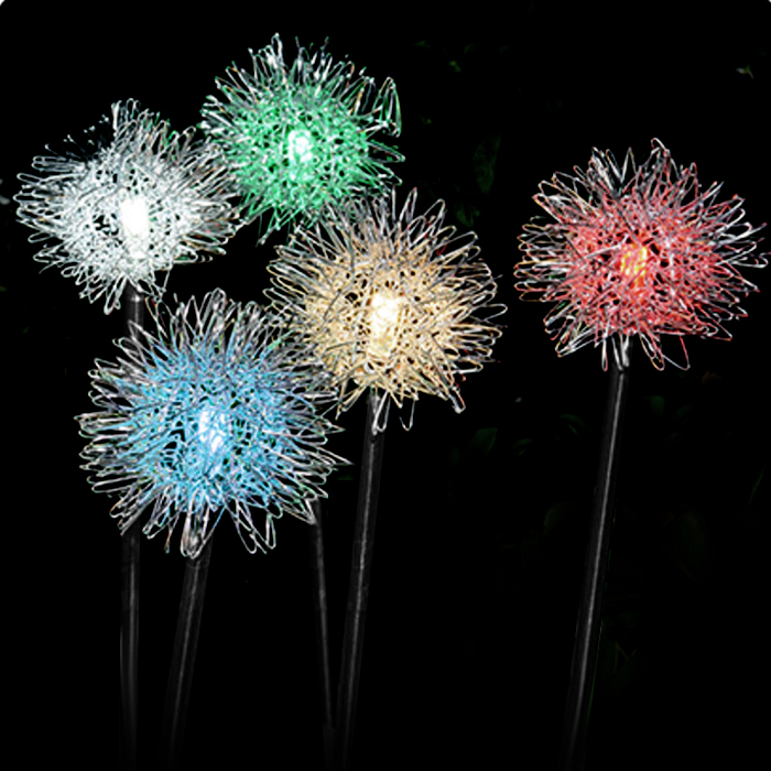 LED太陽能鋁絲圓球燈 10CM  正白光 - 143269 產品圖片