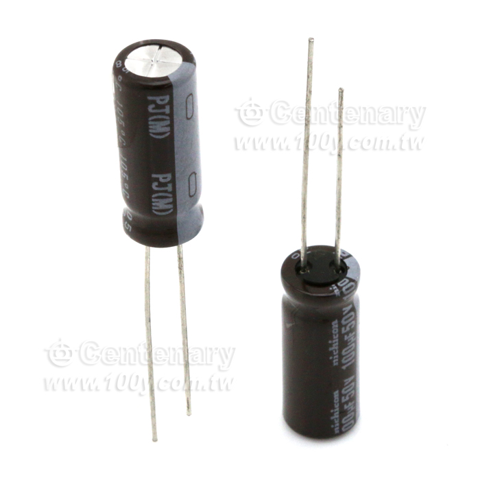 PJ-100uF/50V ±20% 105℃ D8*L20mm - 136474 產品圖片