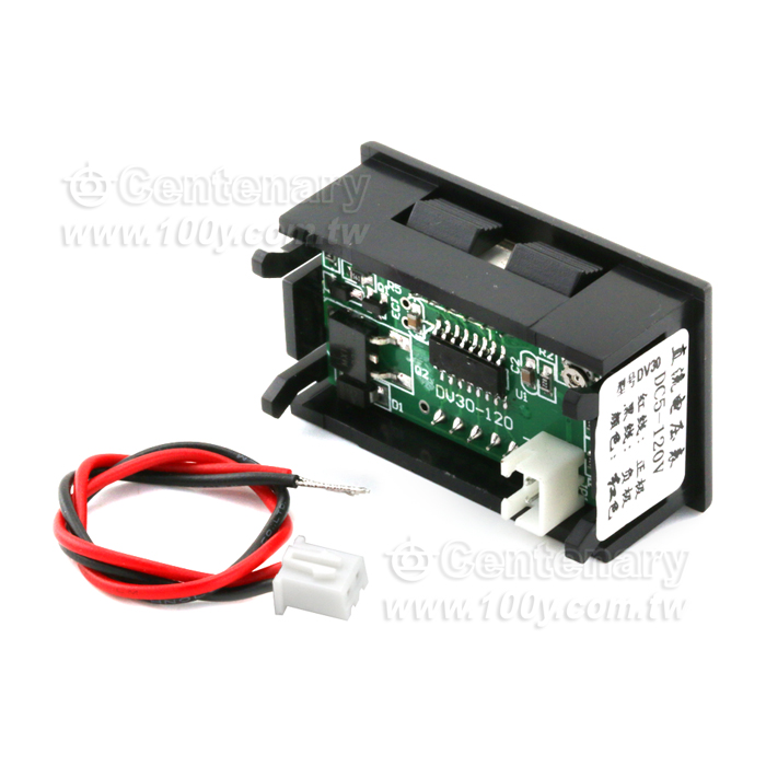 黑殼數顯電壓表 兩線直測交流電壓AC70-500V 綠色 - 143279 產品圖片