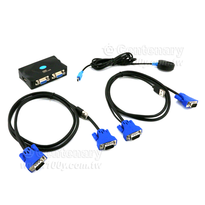 2路手動KVM多電腦切換器 - 143332 產品圖片