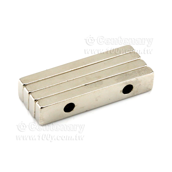 Rectangular magnet with hole - 143609 Product Image