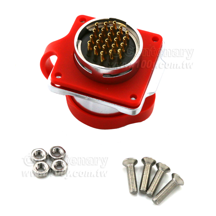 Cnlinko  LP24 Type Male Socket (Anti-Loading)/Multi core power supply Industrial waterproof connectors - 119934 Product Image
