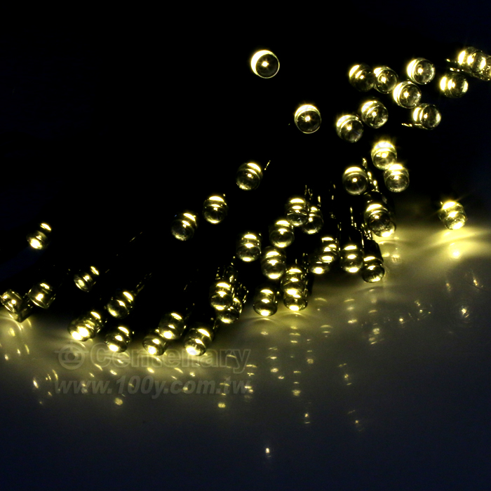 太陽能串燈 聖誕節裝飾 暖白光 100LED - 144020 產品圖片