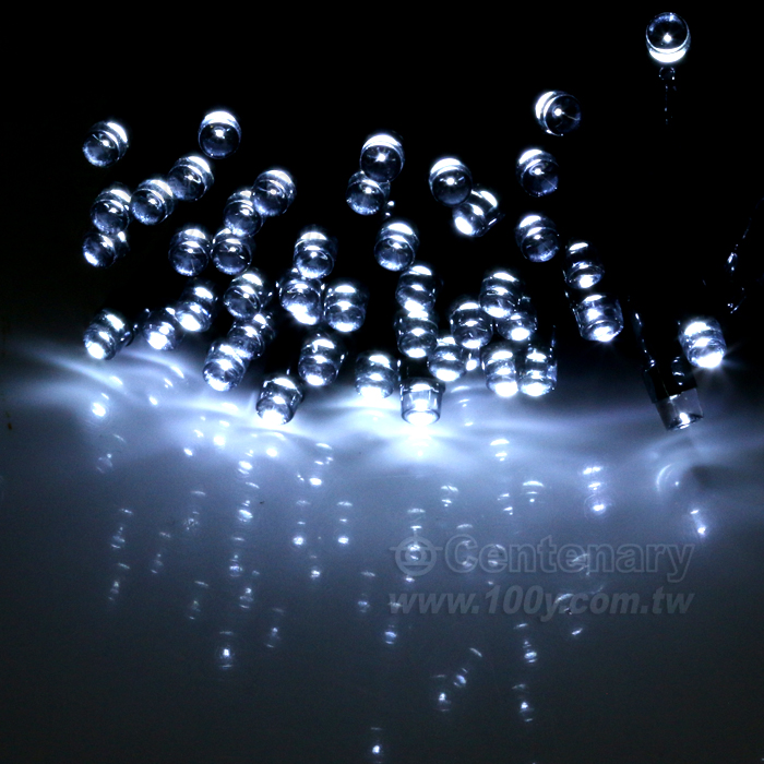 太陽能串燈 聖誕節裝飾 白光 100LED - 144021 產品圖片