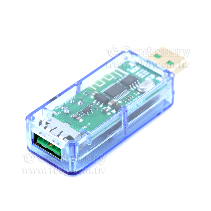 USB3.0電流電壓檢測儀-透明藍13合一彩屏 帶藍牙 - 143938 產品圖片