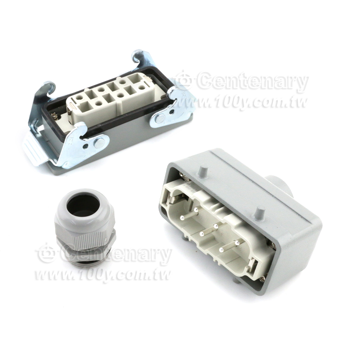 Metric connector ring Plug Straight 4pin Solder for 4mmCable - 144139 Product Image