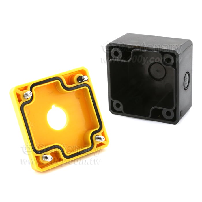 防水按鈕盒開關控制盒   1孔黃 16mm - 144146 產品圖片