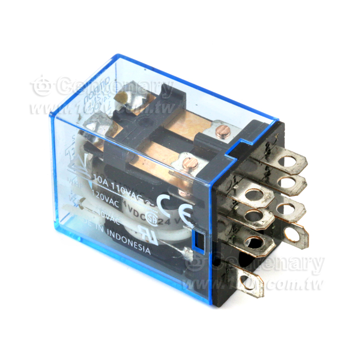 功率繼電器+LED (DPDT)  DC24V - 34219 產品圖片