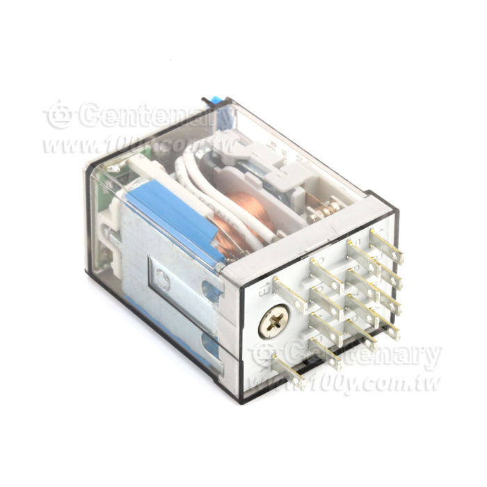 4PDT ,24VDC/7A+LED(AC)+mechanical indicator - 73477 產品圖片