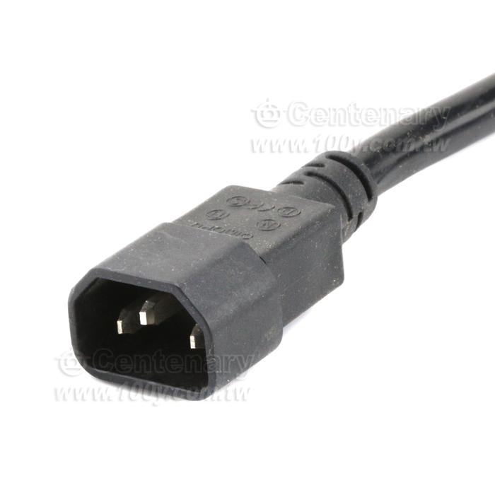 PDU server UPS power cord C13 to C14 male and female pair plug pure copper three core product tail power extension cord - 144731 Product Image