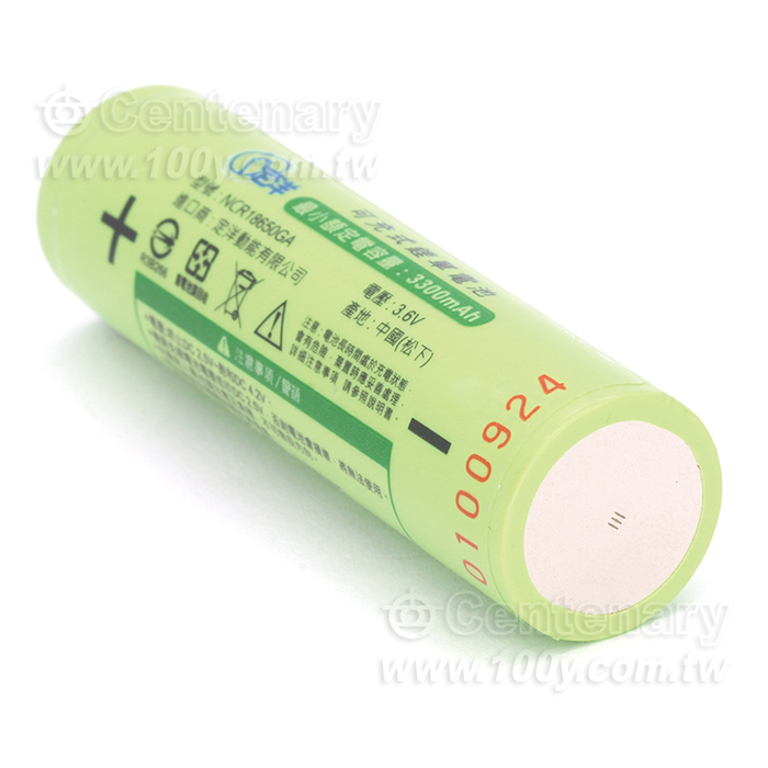 充電鋰電池(平頭) 無保護板 3.6V/3300-3450mAh - 118034 產品圖片