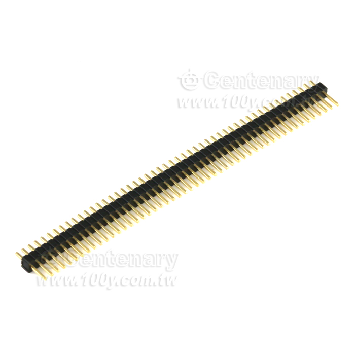 P:1.27mm 1*50單排排針180° - 110154 產品圖片