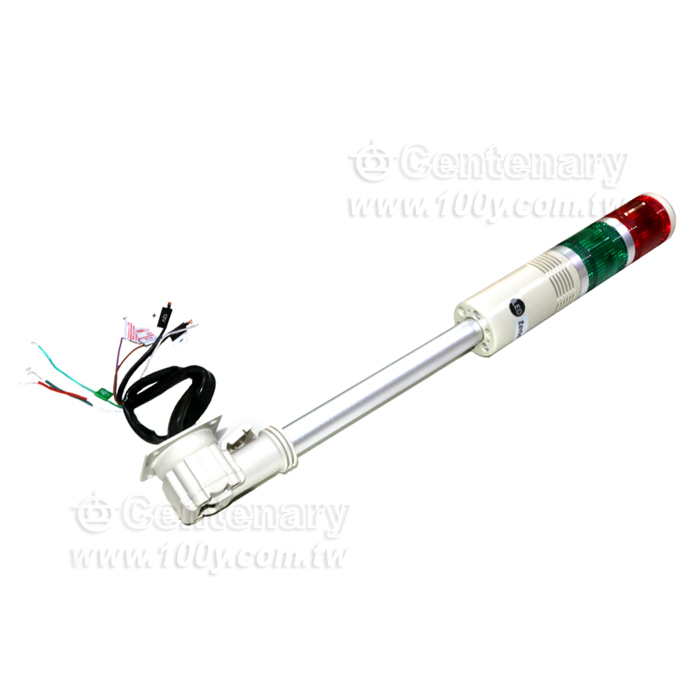 φ50 可折式二層閃光蜂鳴警示燈 紅綠 LED12V - 97975 產品圖片
