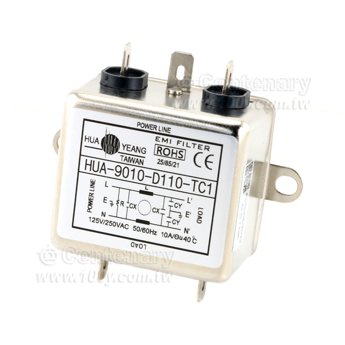 日規單相電源濾波器 10A/250VAC - 92286 產品圖片