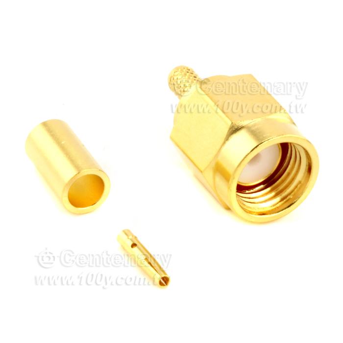 SMA Reverse Polarity Plug Crimp For RD316,RD316-FEP; 6GHz VSWR 1.2 - 146974 Product Image