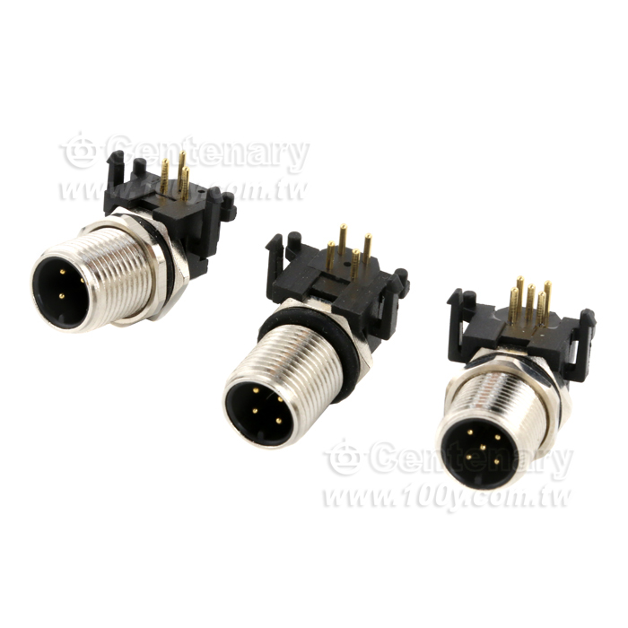 Elbow 5P Male 90 Degress/ M12 Sensor Waterproof Connector - 146063 Product Image