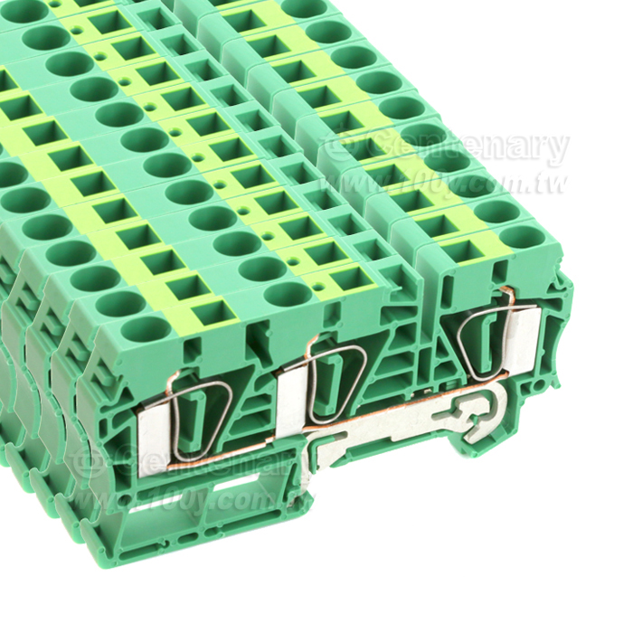 Connection block Din track, channel 3pin push-in - 146585 Product Image