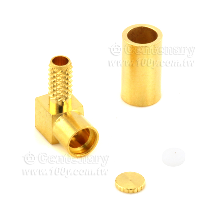 MMCX Jack Crimp Right Angle For RG174,RG188,RG316; 1GHz VSWR 1.2 - 92342 Product Image