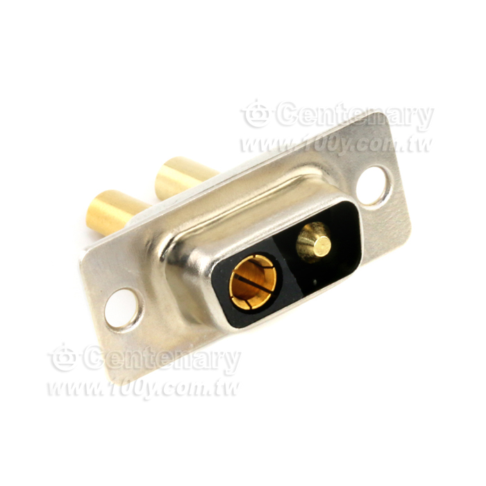 D-SUB插頭-2V2焊線 2芯母頭 - 150945 產品圖片