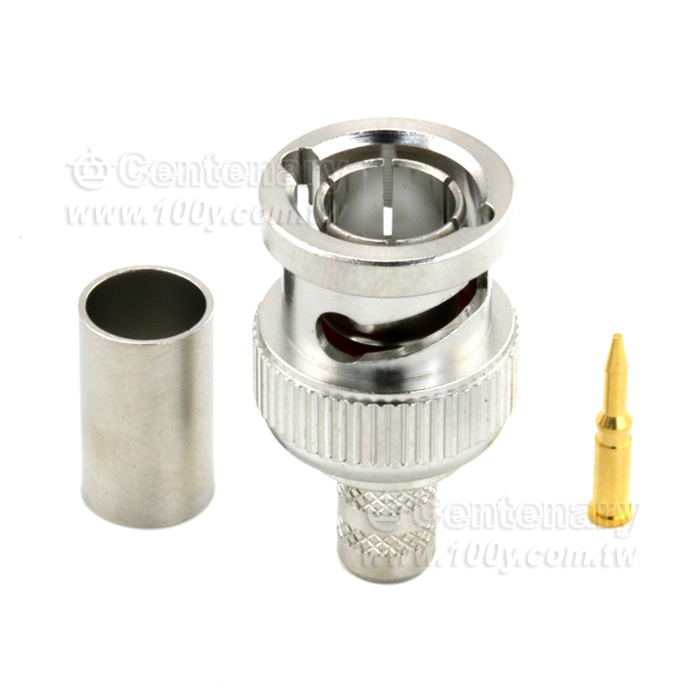 BNC Plug Crimp For RG59; 500MHz VSWR 1.2 - 147208 Product Image