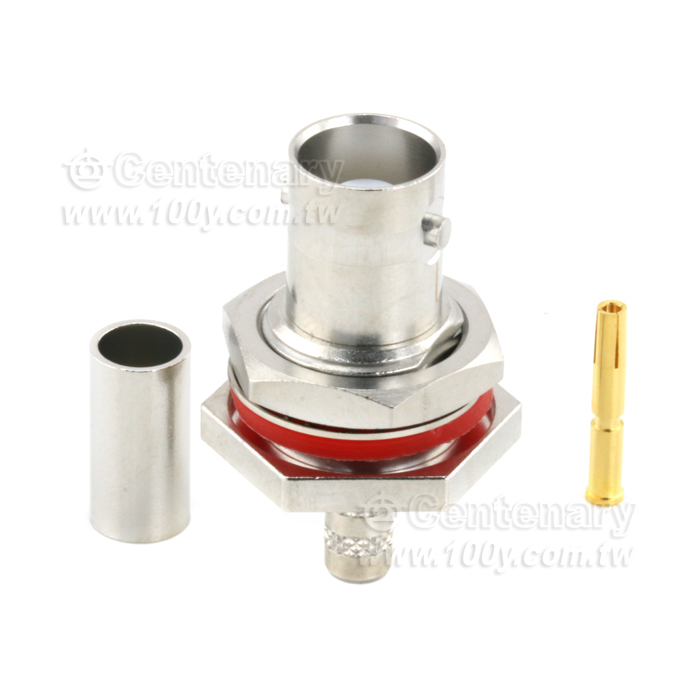 BNC Jack Crimp Bulkhead 1GHz - 147222 Product Image
