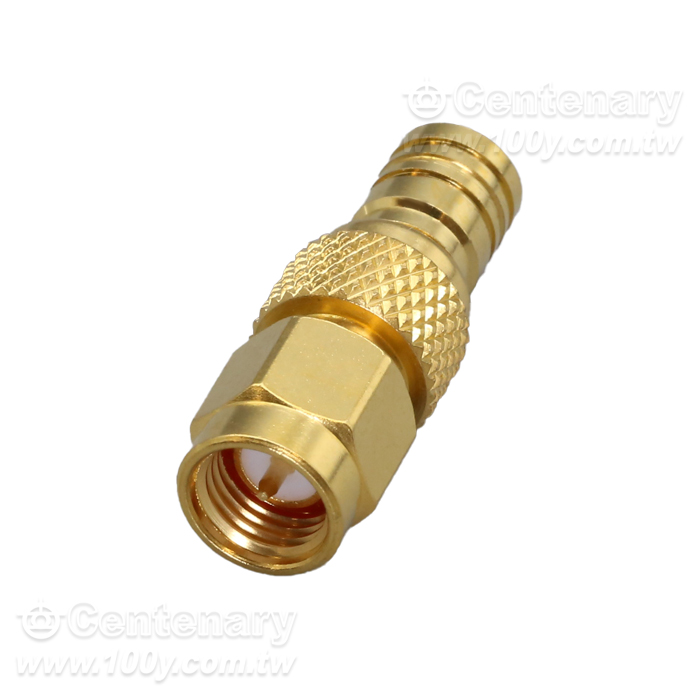 SMA Plug To SMB Plug Brass Gold 4GHz - 147020 產品圖片