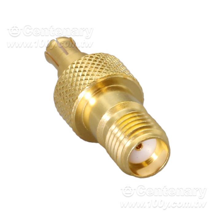 SMA Jack To MCX Plug Brass Gold 6GHz - 147031 產品圖片