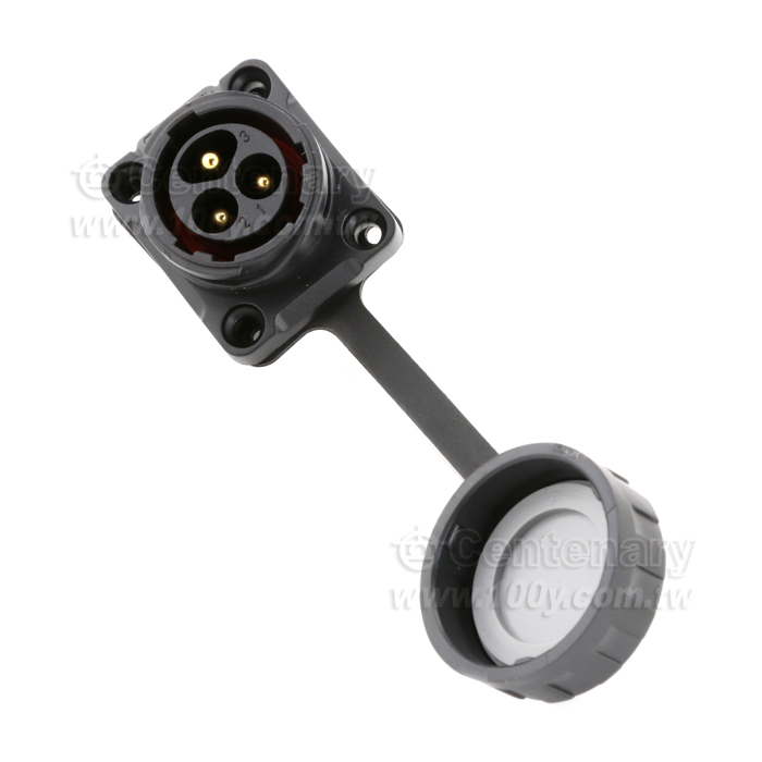 Cnlinko  YM20 model 3 core flange male socket - 147023 Product Image