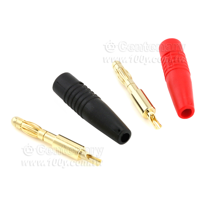 4.0mm red rubber sheathed banana plug - 147751 Product Image