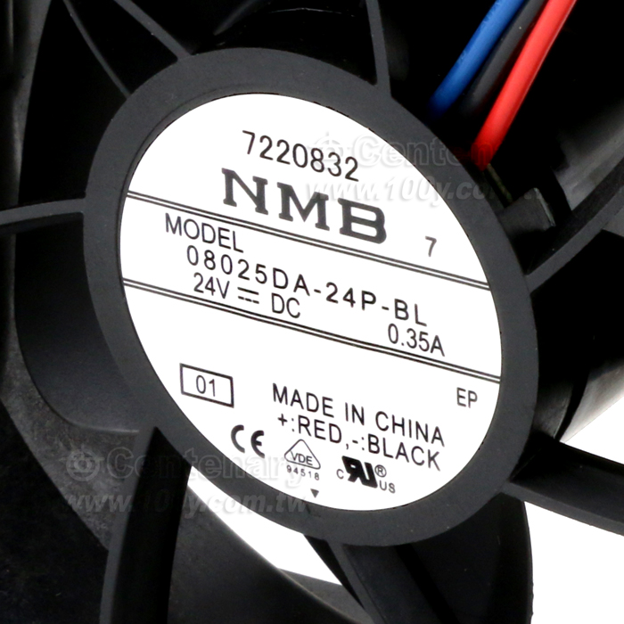 NMB  DC24V 0.35A  80*80*25mm 3線 2Ball 高轉，三防漆 - 148212 產品圖片