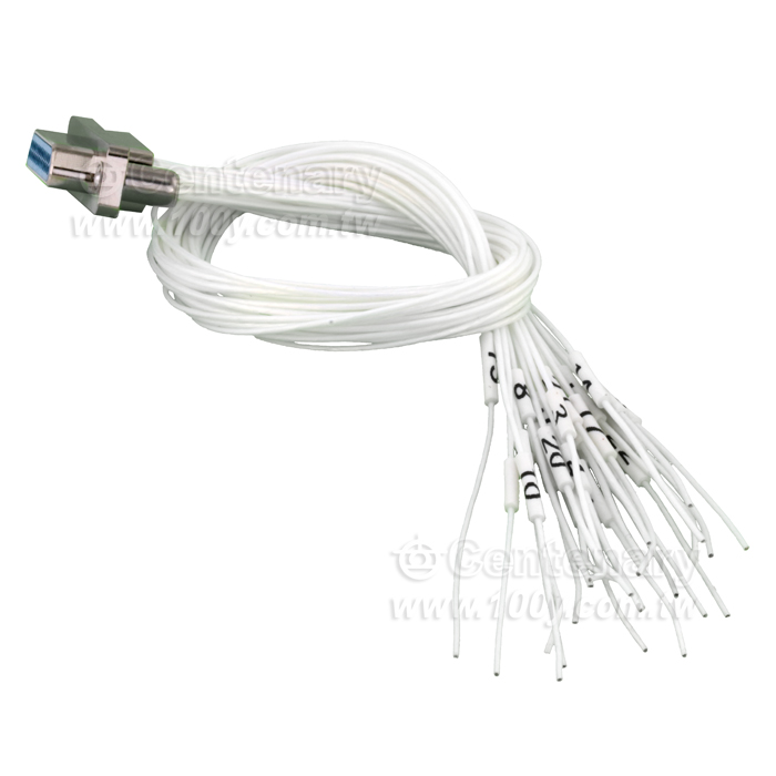 Rectangular connector 74 core plug wire length 20cm - 147577 Product Image