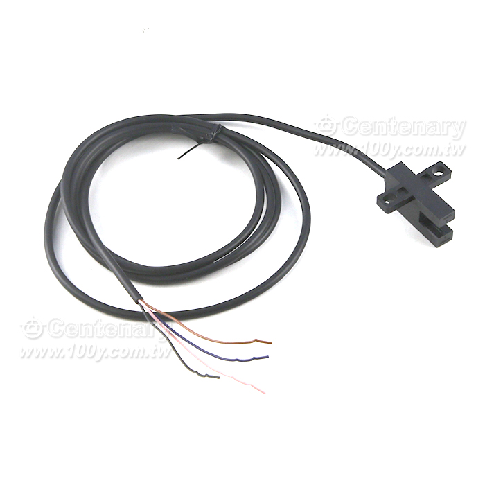 光遮斷器 PNP溝寬5mm  帶線1m - 148958 產品圖片