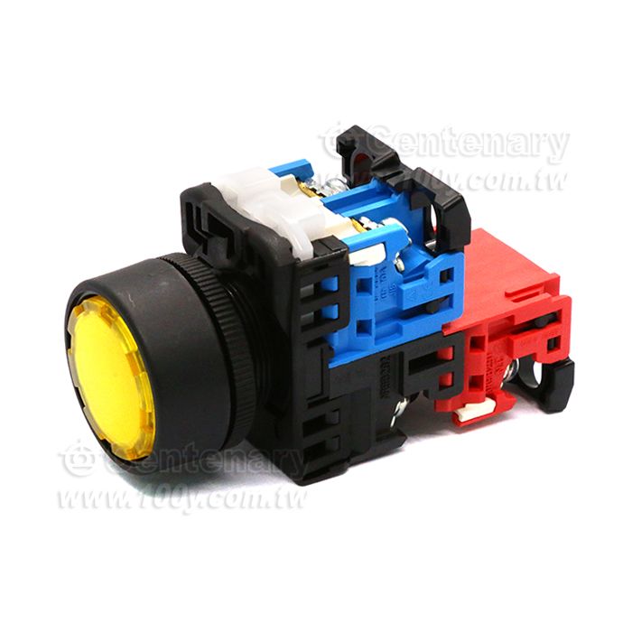 Fuji Electric平頭自復位按鈕開關 橙色1NO+1NC - 149693 產品圖片