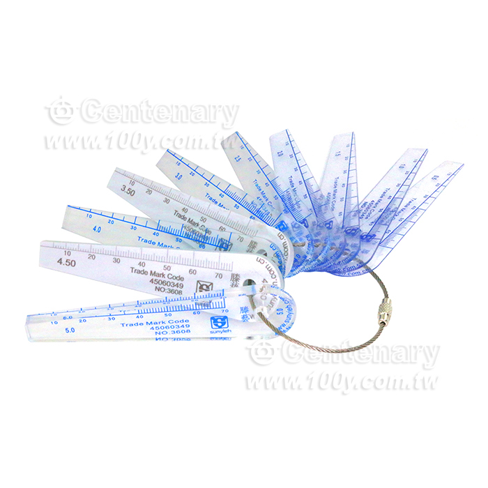 上藝(Sun Yieh)_PVC厚薄規 0.5-5mm\(10片/套) - 149830 產品圖片