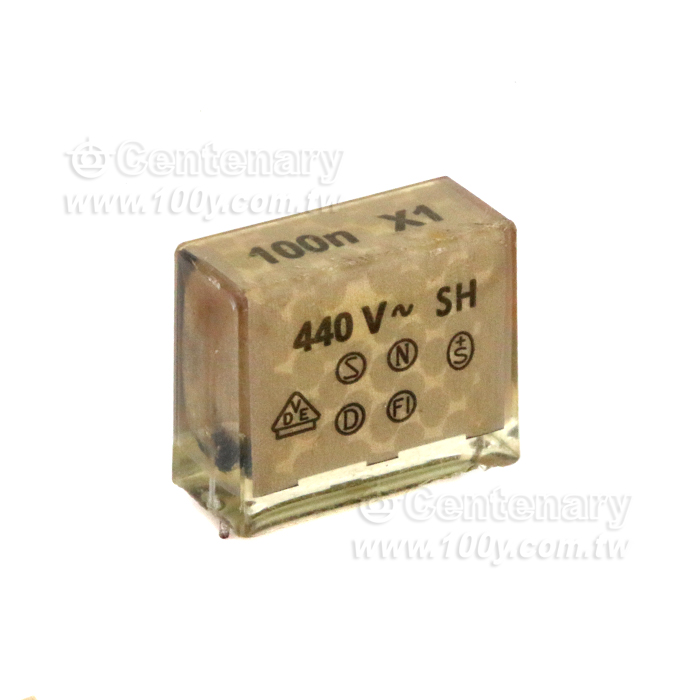 安規薄膜電容_0.1uF/440VAC  P:22.5mm - 149851 產品圖片