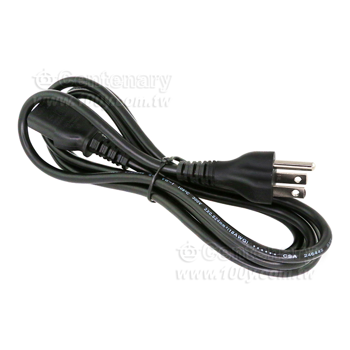 3P電腦電源線 1.8M 18AWG(3*0.824mm2) 【ROHS】 - 2633 產品圖片