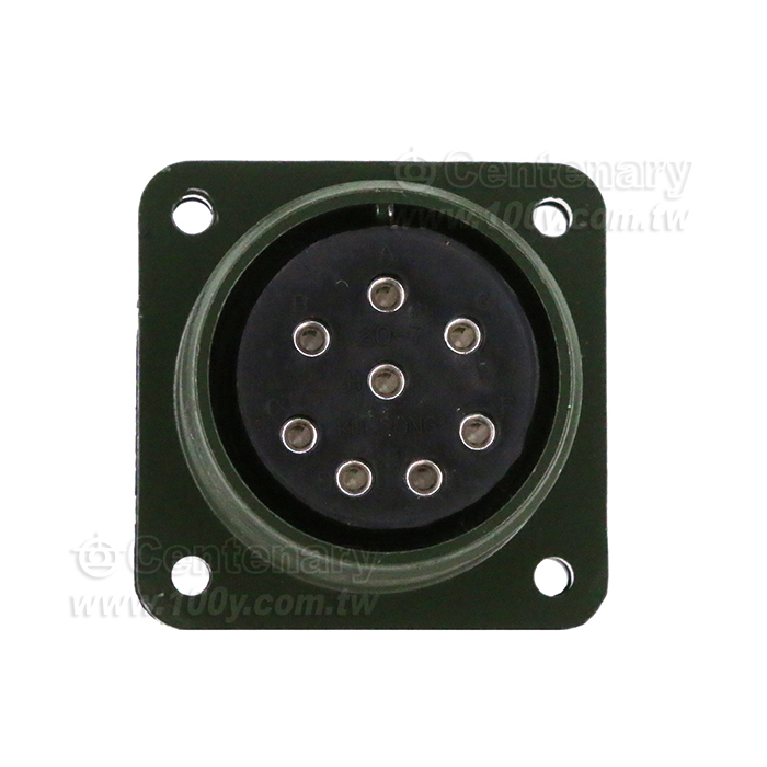 8P Box Mount Receptacle - 44665 Product Image