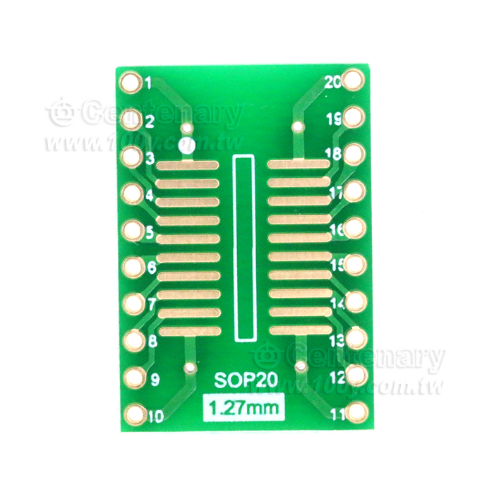 SOP20 （SSOP20 SOIC20 TSSOP20）DIP轉接板 - 150457 產品圖片