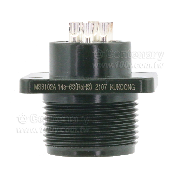 6P母端械外插座 20A 200Vac - 31615 產品圖片