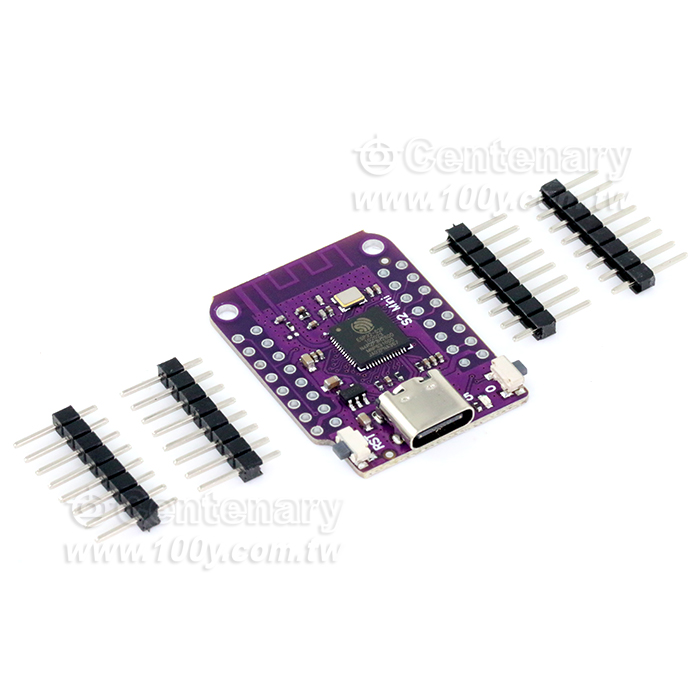 ESP32-S2 WIFI開發板 帶PSRAM 34.3*25.5MM - 150932 產品圖片