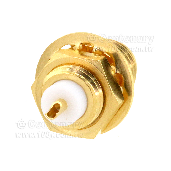 SMA Jack Bulkhead With Solder Cup Contact; 18GHz - 93056 產品圖片