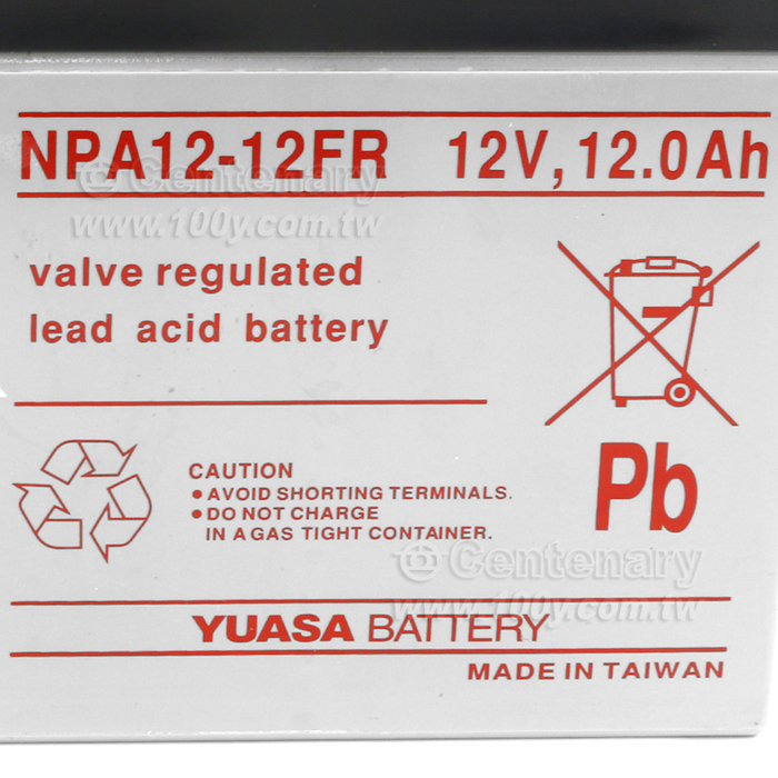 免加水電瓶 12V/12Ah - 93280 產品圖片