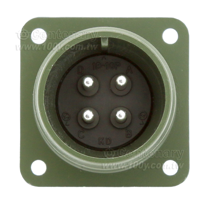 4P牆外公座 軍規接頭連接器 - 161782 產品圖片